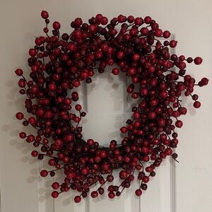 Pier 1 Glitter Berry Holiday Wreath